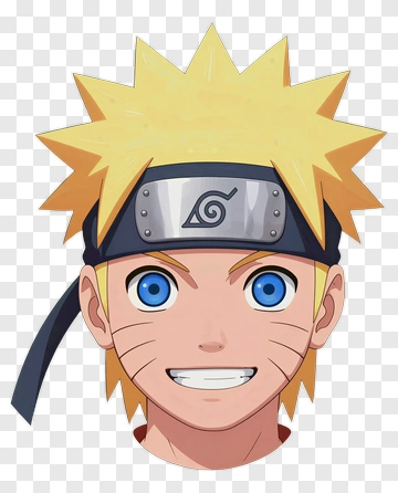 Naruto Uzumaki Smiling Face PNG