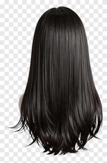 Long Black Hair PNG