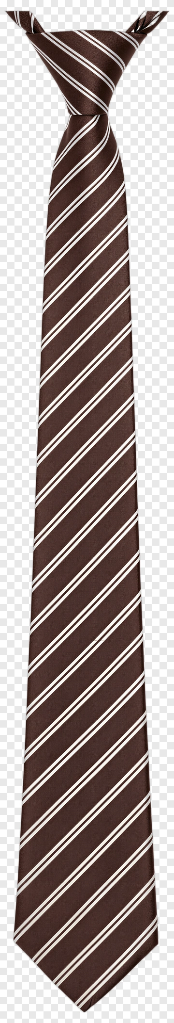 Brown Striped Tie PNG