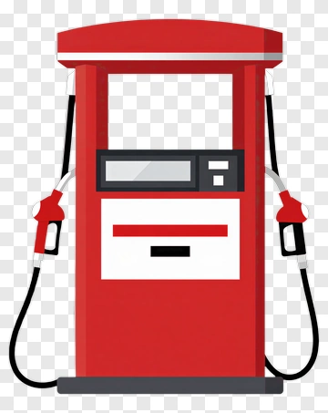 Red Gas Pump PNG