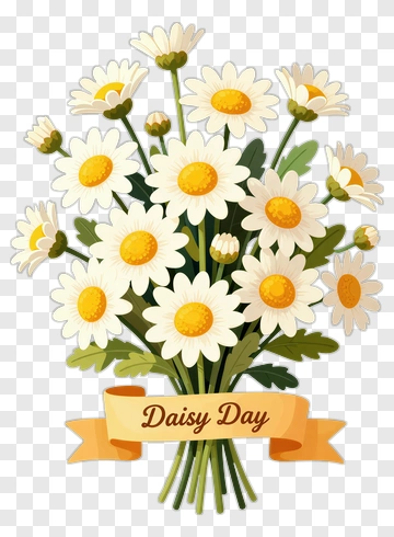 Daisy Day Bouquet PNG