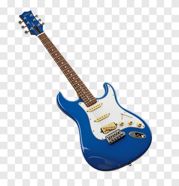 Blue Electric Guitar PNG