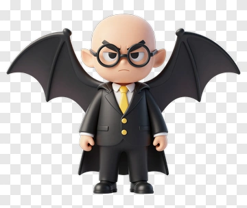 Cartoon Vampire Character In A Suit PNG