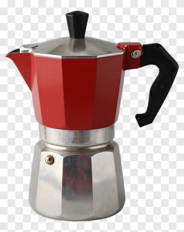 Red Espresso Maker PNG
