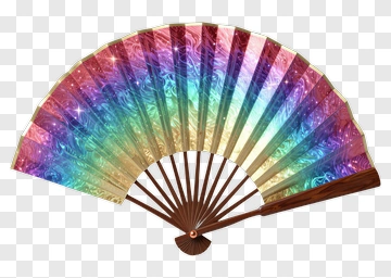 Colorful Decorative Fan PNG