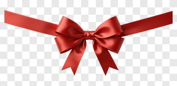 Red Ribbon Bow PNG