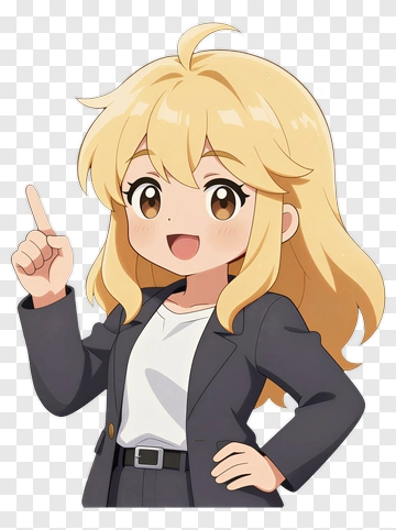 Cartoon Businesswoman Pointing PNG