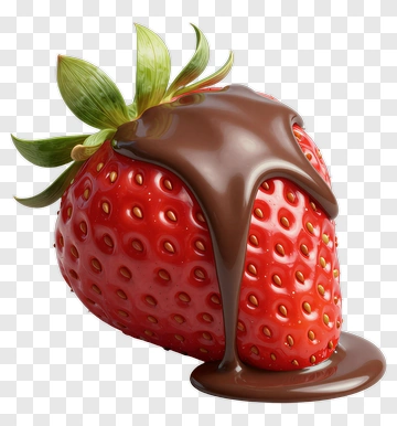 Strawberry Dipped In Chocolate PNG