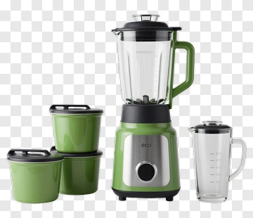 Eco-Friendly Blender With Storage Containers PNG