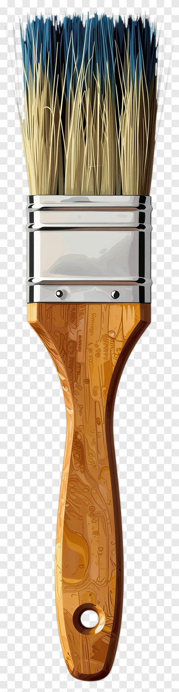 Paint Brush With Bristles PNG