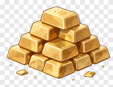 Stack Of Gold Bars PNG