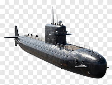 3D Submarine PNG