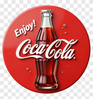 Coca-Cola Bottle Cap With Enjoy! Text PNG