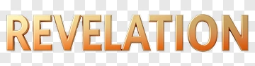 Revelation Text In Golden Color PNG