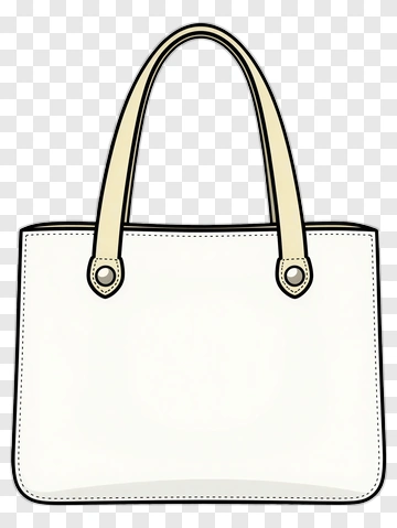 White Tote Bag PNG