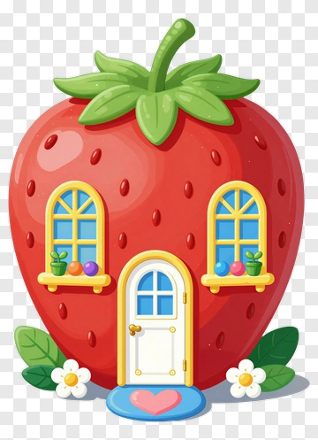 Strawberry House PNG