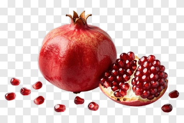 Red Pomegranate With Seeds PNG