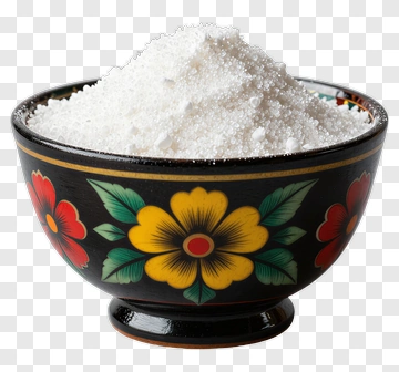 Decorative Bowl Filled With Sugar PNG