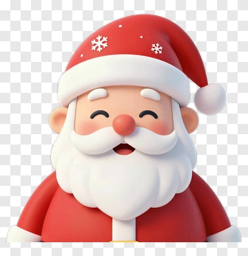 Cartoon Santa Claus Smiling PNG