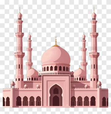 Pink Mosque With Minarets PNG