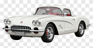 Classic White Sports Car PNG