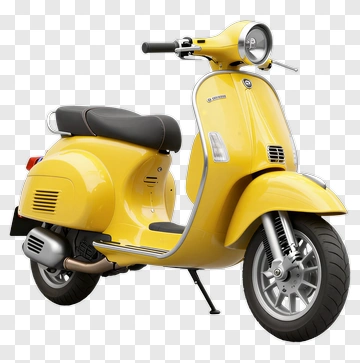Yellow Scooter PNG