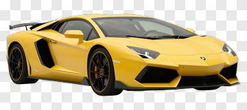 Yellow Sports Car PNG