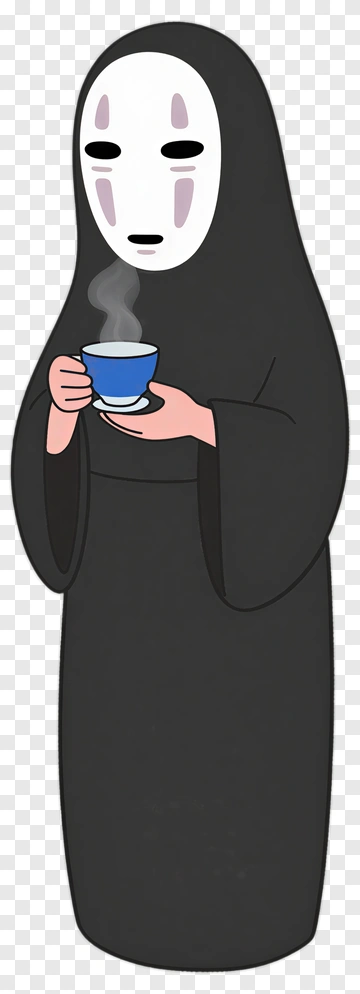 Cartoon Character Holding A Cup PNG