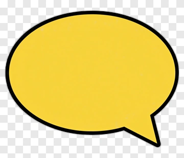 Yellow Speech Bubble PNG