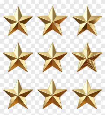Collection Of Gold Stars PNG