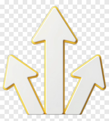 Three Directional Arrows PNG