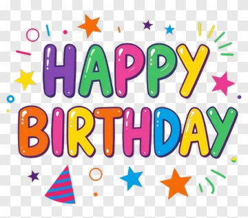 Happy Birthday Greeting PNG