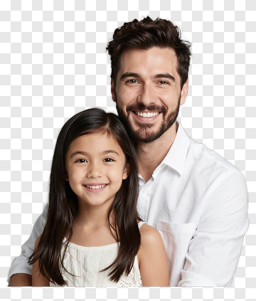 Happy Family Portrait PNG