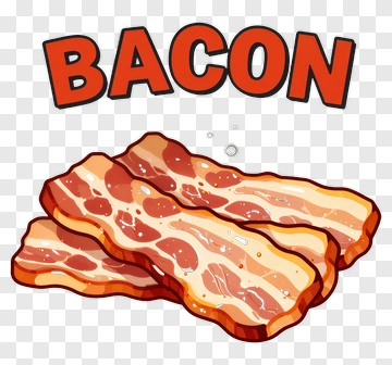 Cartoon Bacon PNG
