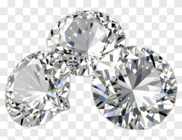 Three Sparkling Diamonds PNG