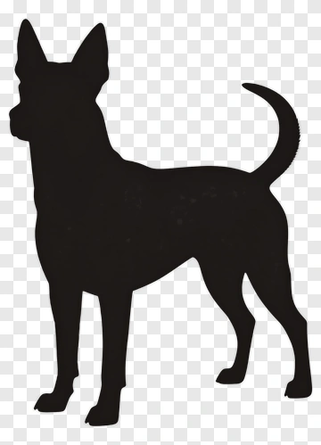 Silhouette Dog PNG