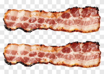 Cooked Bacon Strips PNG