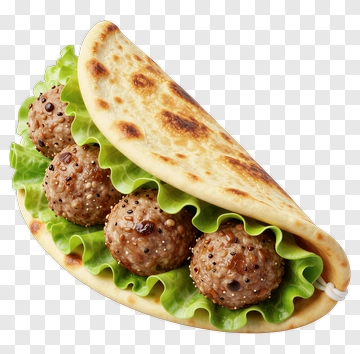 Meatball Wrap With Lettuce PNG