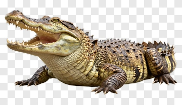 Realistic Crocodile Lying On The Ground PNG