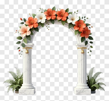 Floral Wedding Arch PNG
