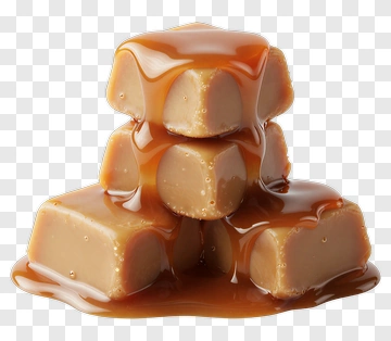Caramel Candy Blocks PNG