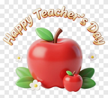 Happy Teacher's Day Apple PNG