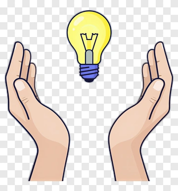 Hands Holding A Light Bulb PNG