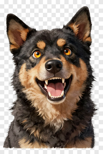 Happy Dog With A Big Smile PNG