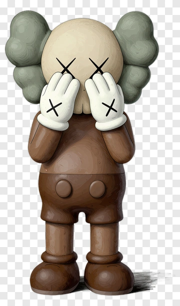 3D Character With Covered Face PNG
