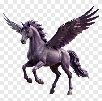 3D Winged Horse PNG