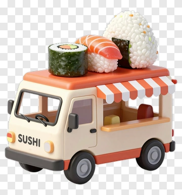 Sushi Food Truck Toy PNG