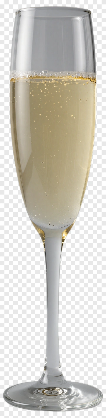 Champagne Flute With Bubbles PNG