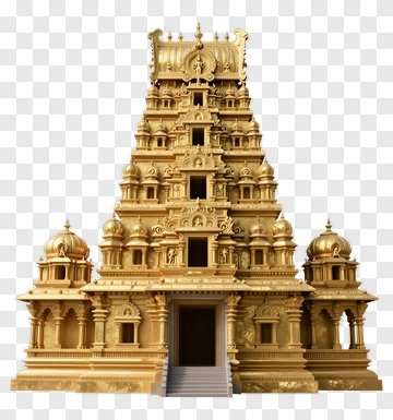 Golden Temple Structure PNG