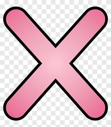 Pink Cross Symbol PNG